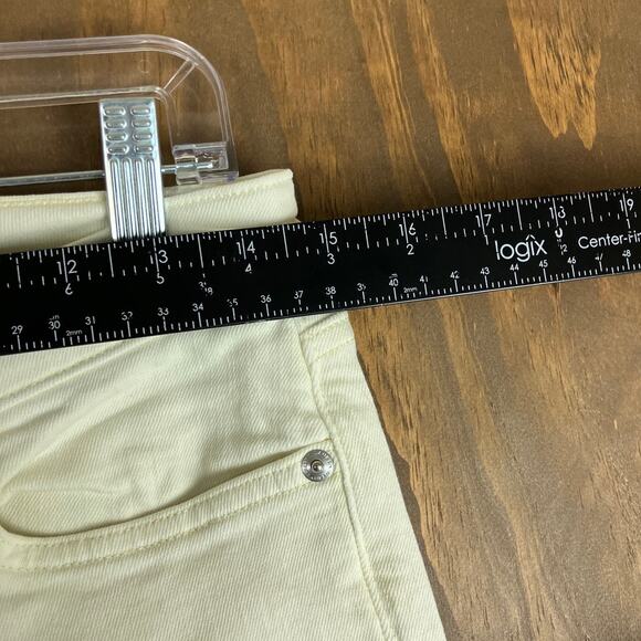 Ralph Lauren Women Jeans Off White Denim Mid Rise Classic Skinny Curvy Stretch 6 - Picture 7 of 12